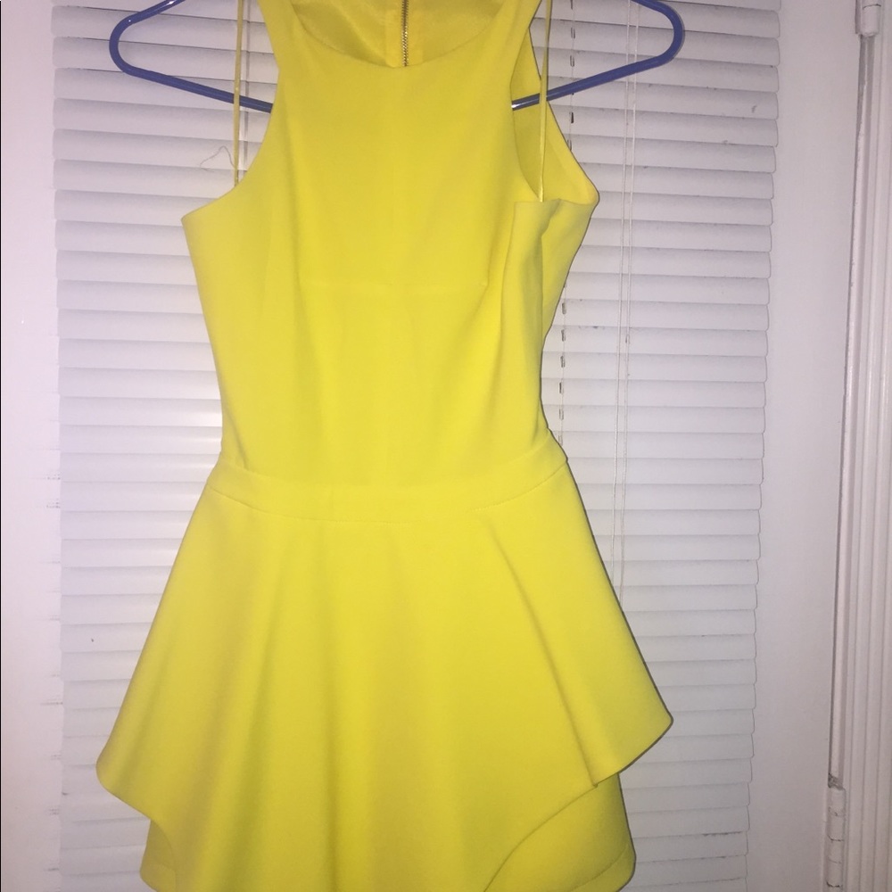 Yellow Romper. Worn once. Perfect condition